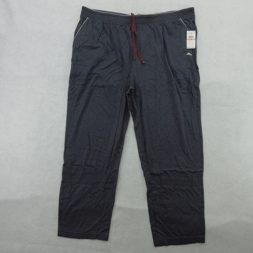 Tommy Bahama Mens Big & Tall Lounge Pants Jersey Heather 2XLB New